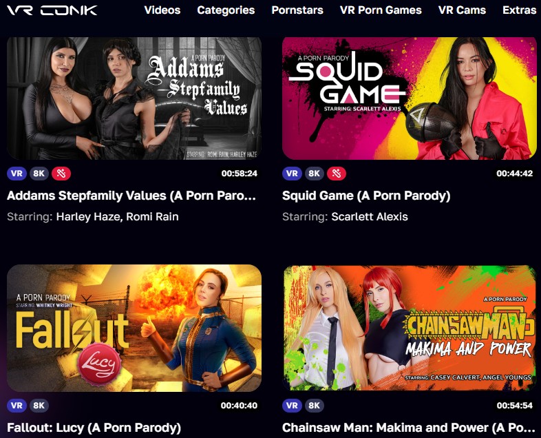 VRConk VR section preview thumbnail